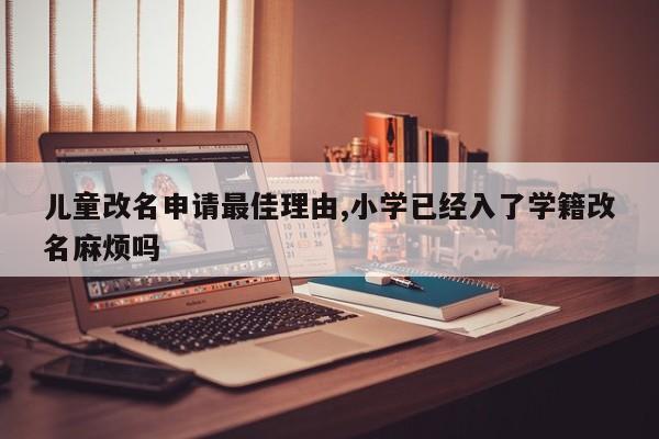 儿童改名申请最佳理由,小学已经入了学籍改名麻烦吗